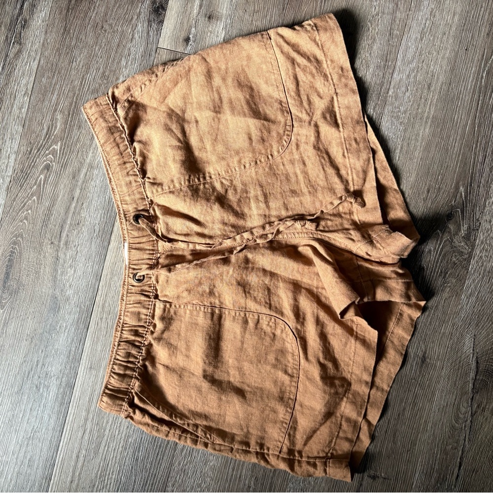 C&C California Tan Flat Front Shorts Lightweight Casual